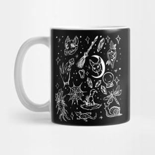 Witch's Coven, Snail, Punk, Goth, Pagan, Crystals, Occult Mug